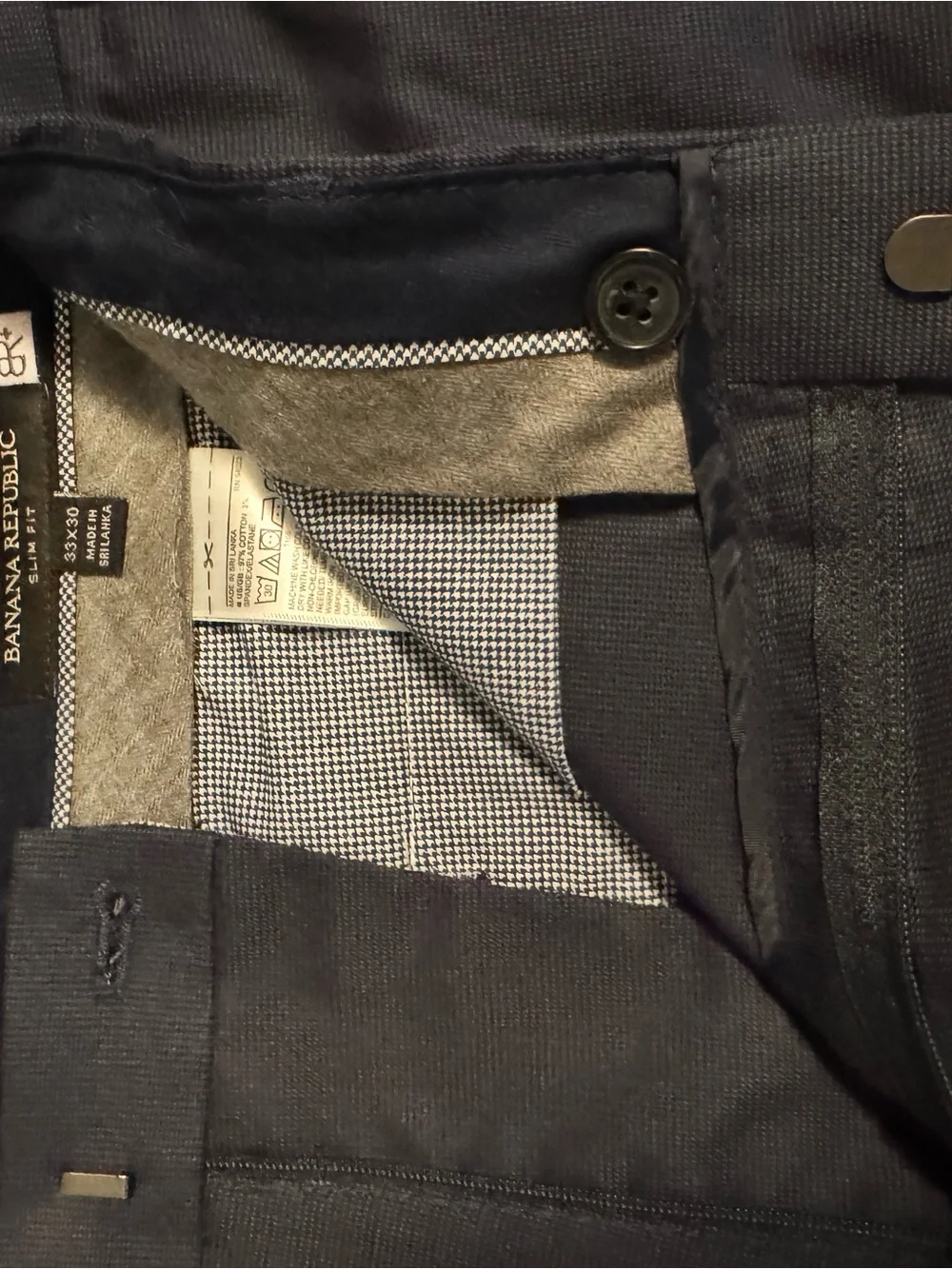Banana Republic Men's Dark Navy Dress Pants